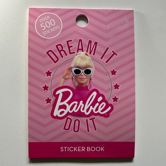 NWT-Barbie Pink Dream It Do It Sticker Book - Picture 1 of 8